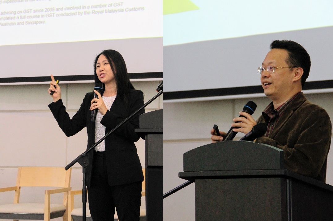 Fennie and Alvin speaking at the CRS Talk