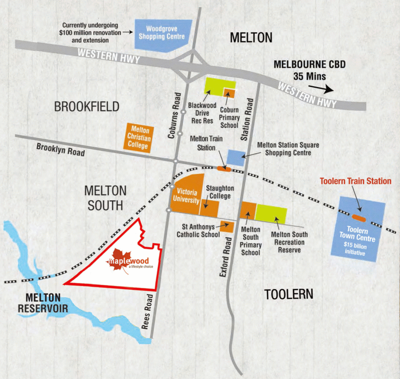 Location map of Maplewood