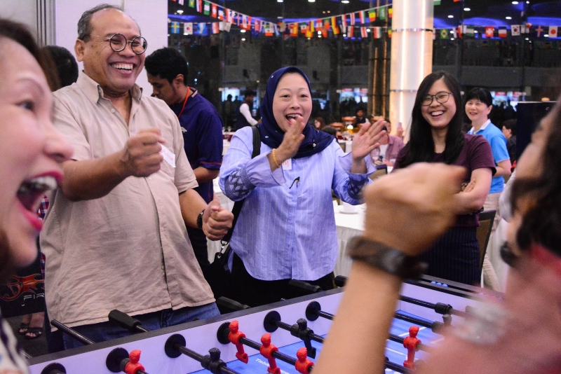 Excitement was in the air as guests sportingly participated in the CSI PROP Investor Club foosball competition.  