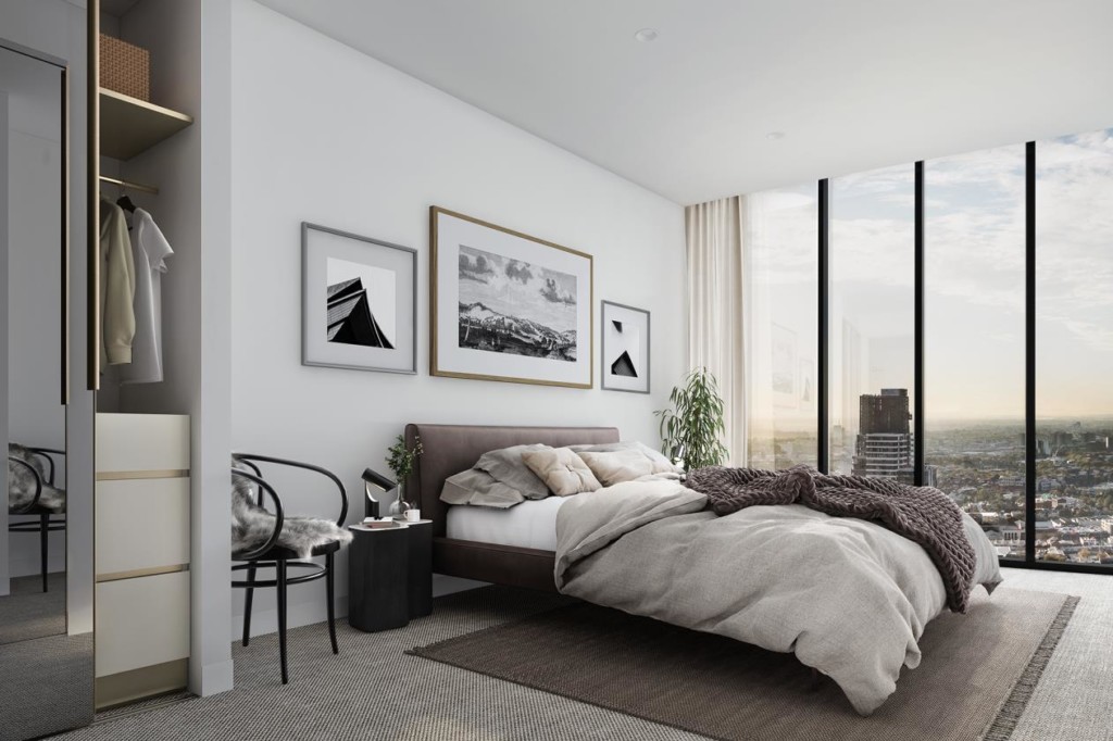 Start the day with a sumptuous view of the Melbourne cityscape.