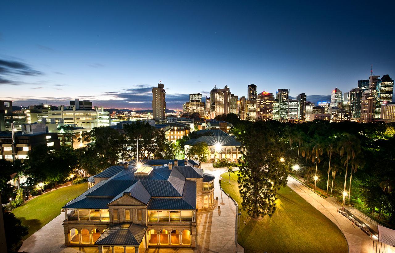 A garden on university grounds, QUT is one of the most sought-after universities to study in Brisbane. (Source: QUT)