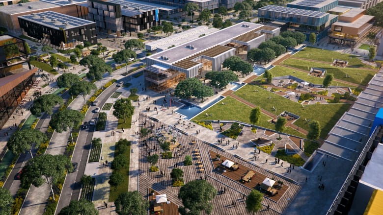An artist's impression of the new Fishermans Bend campus (Image credit: The Age)