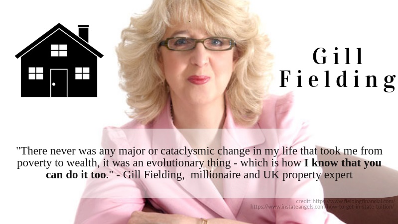 Millionaire Gill Fielding on her wealth: "My wealth has come gradually and organically – starting with property.”